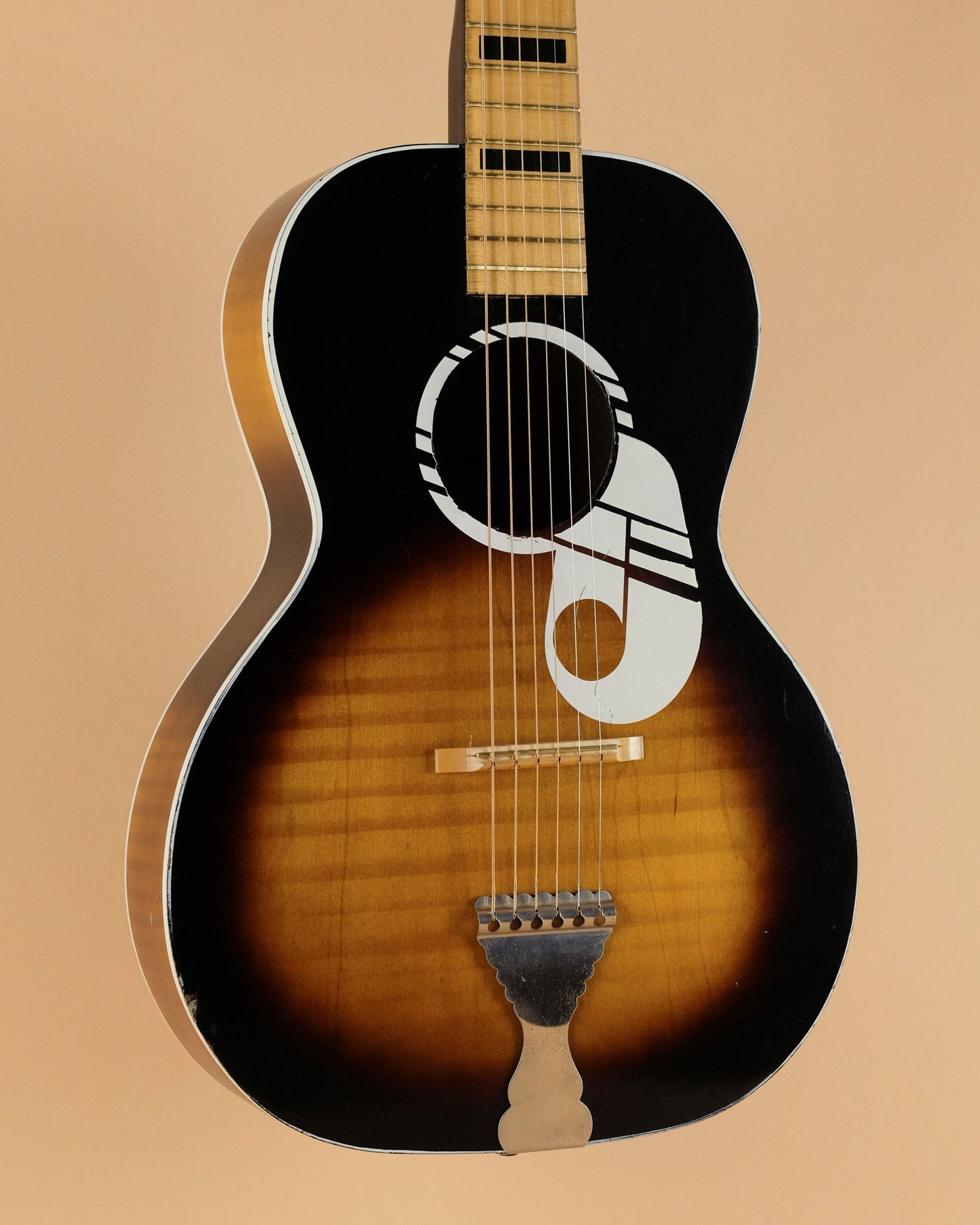 1960s Old Kraftsman by Kay Music Note Parlour Sunburst