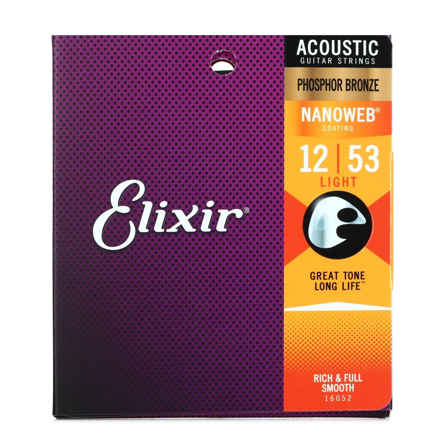 Elixir Nanoweb Phosphor Bronze Acoustic Guitar Strings