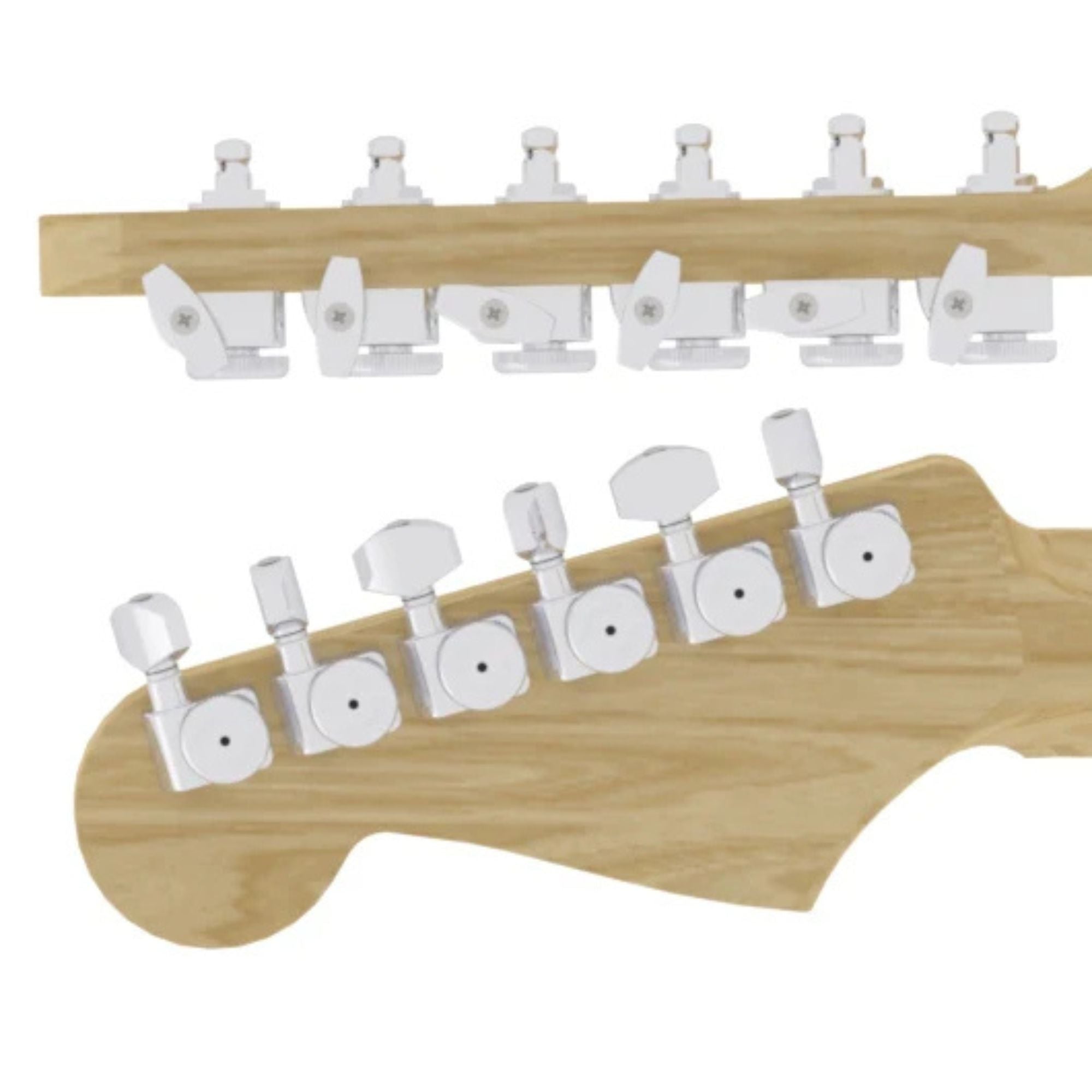 Hipshot Griplock Directrofit Fender Replacement 6-in-Line Tuning Machines