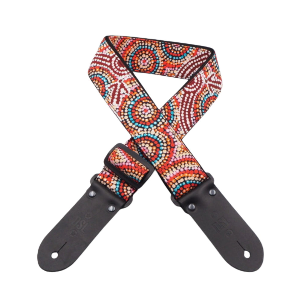 DSL 2" Indigenous Art Guitar & Bass Strap