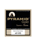 Pyramid Gold Chrome Nickel Flatwound Electric Bass Strings