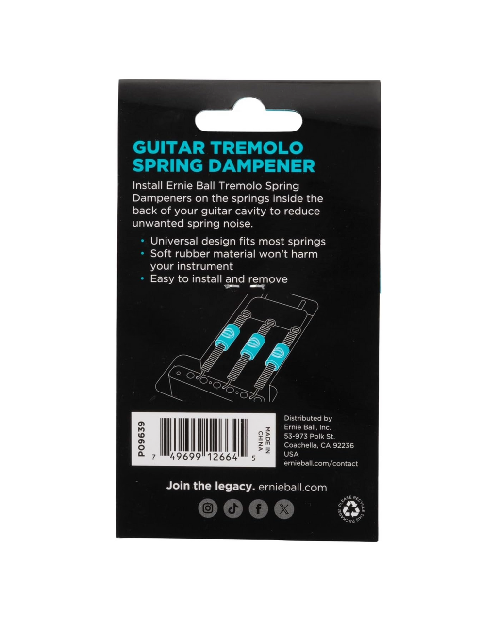 Ernie Ball Spring Dampeners - Guitar Tremolo