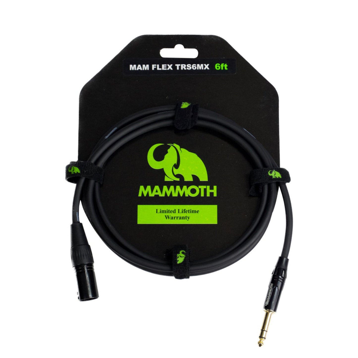 Mammoth MAM FLEX TRS6MX TRS Jack to Male XLR Audio Cable