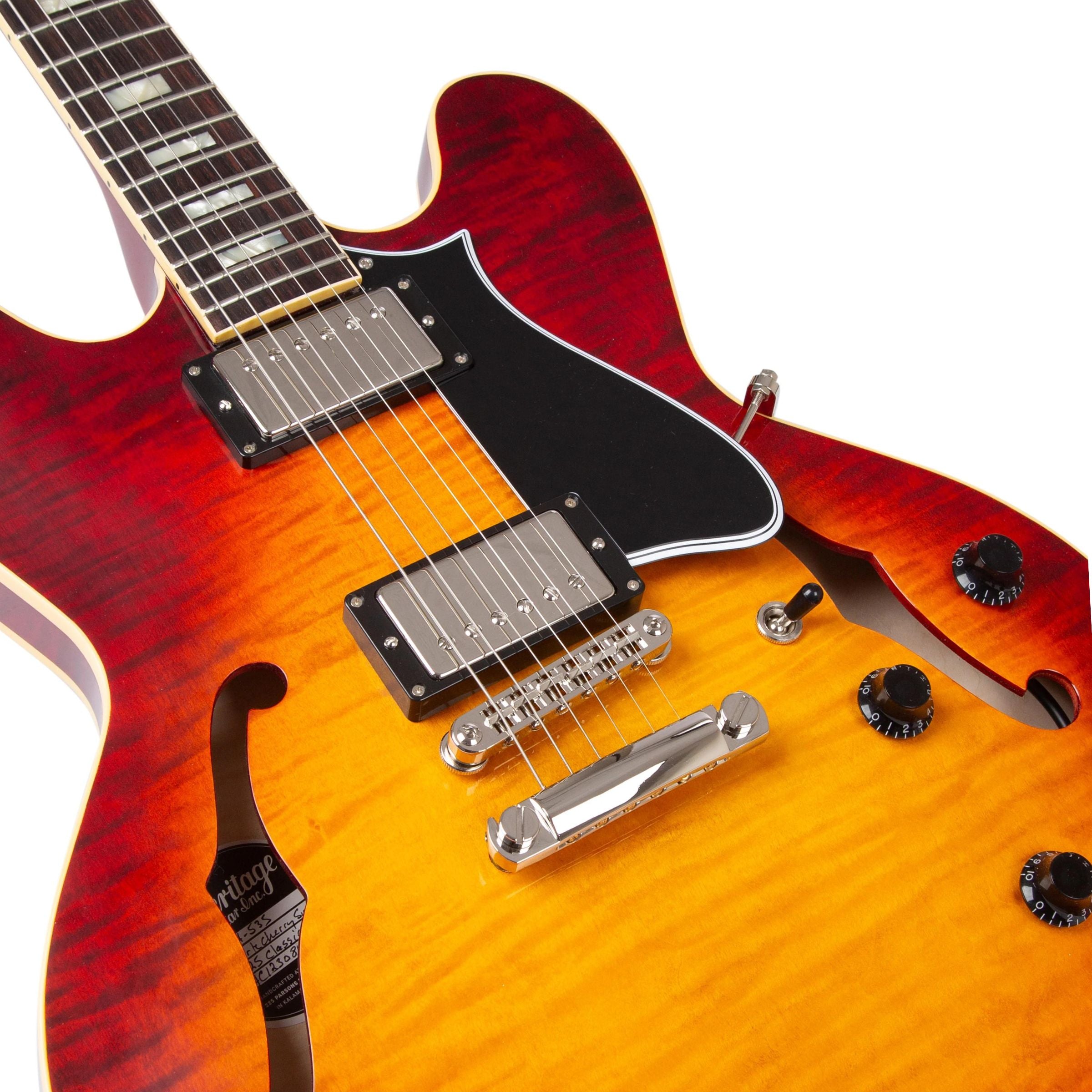 Heritage H-535 Custom Core Dark Cherry Sunburst 