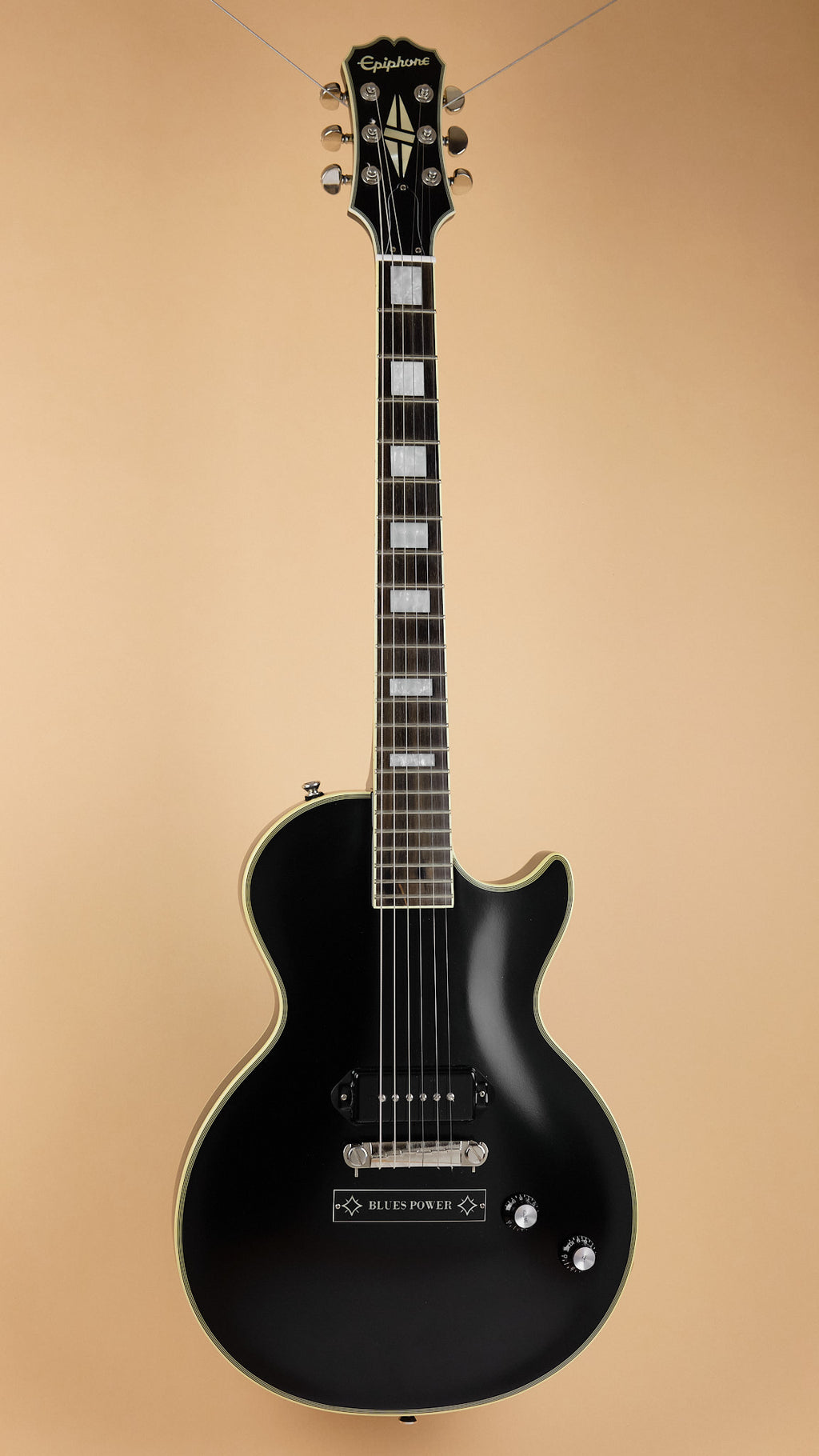 2019 Epiphone Jared James Nichols “Old Glory” Les Paul Custom Black Aged Gloss