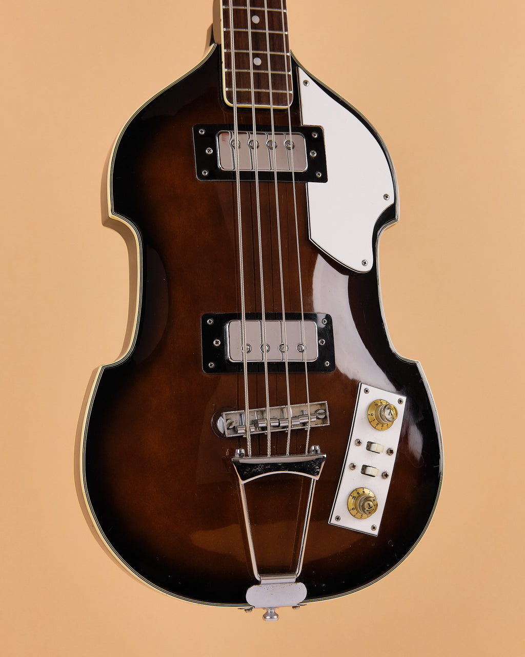 1970s Guyatone VB-28 Brown Sunburst