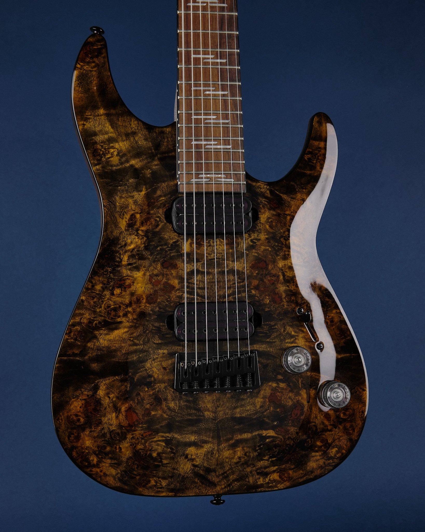 Schecter Omen Elite-7 Charcoal Burst (Second-Hand)