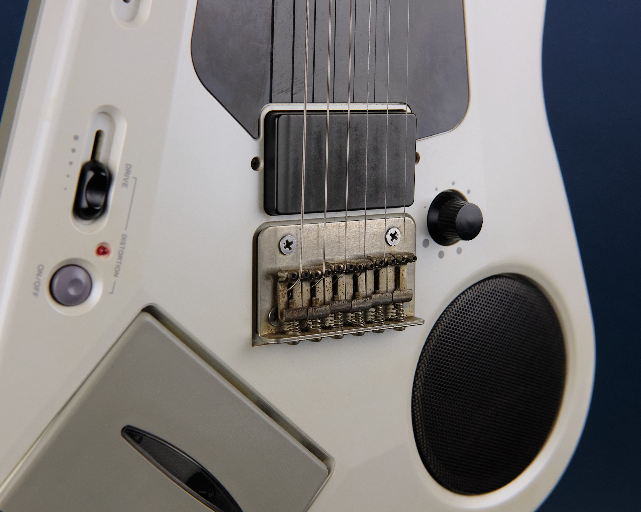 1980s Casio EG-5 Cassette Guitar White