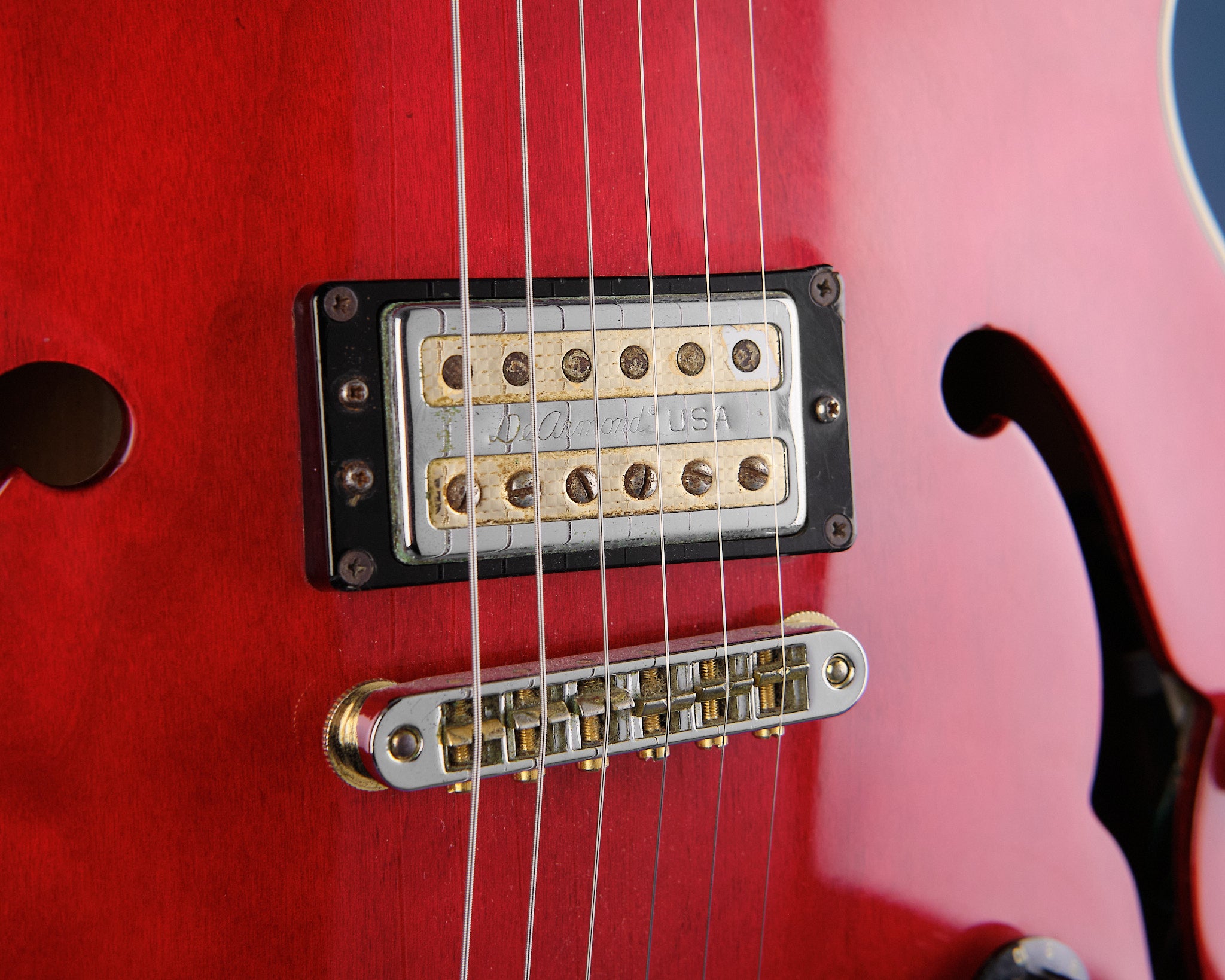 1990s DeArmond by Guild Starfire Cherry