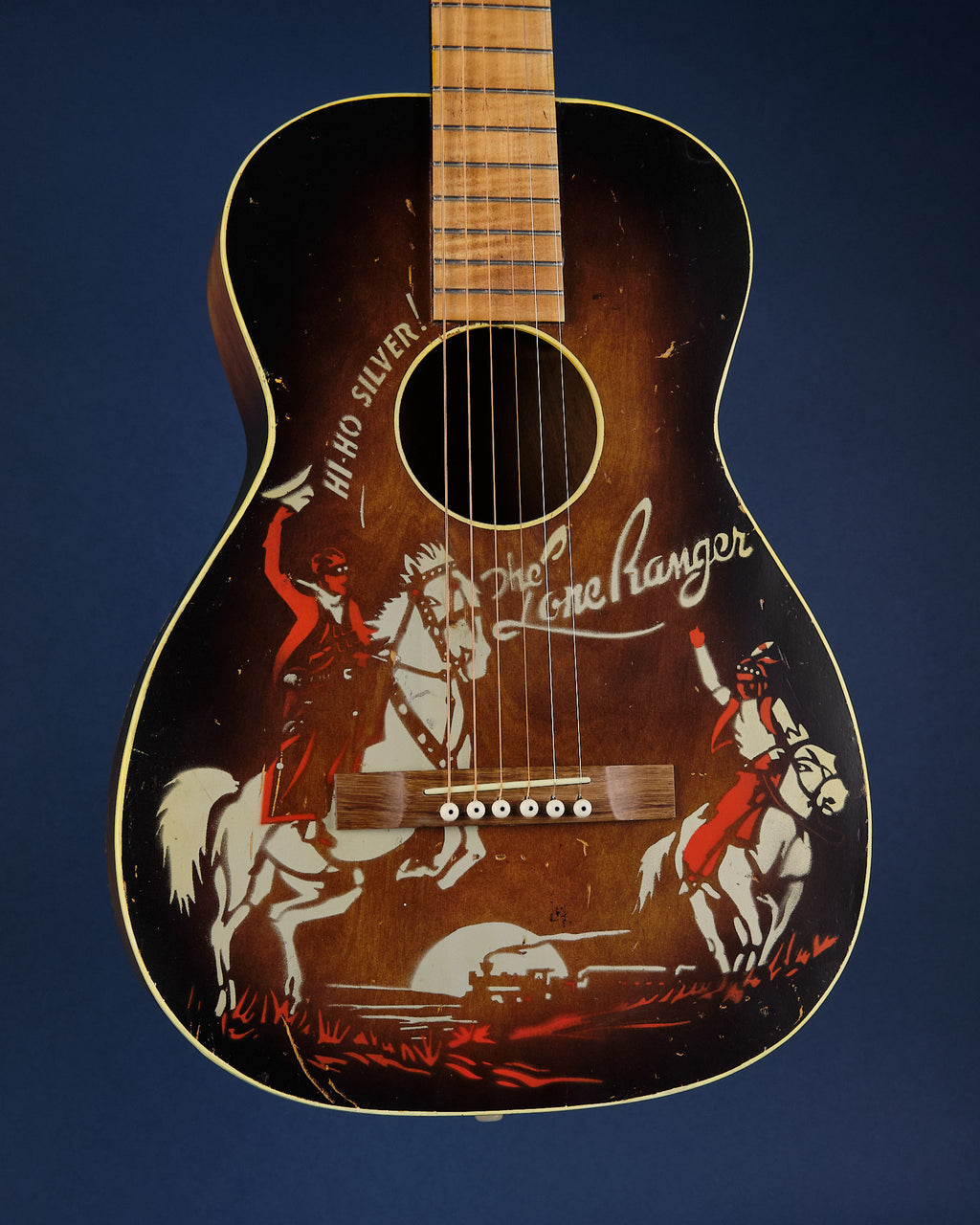 1930s Supertone by Harmony 'Lone Ranger' Parlour Sunburst