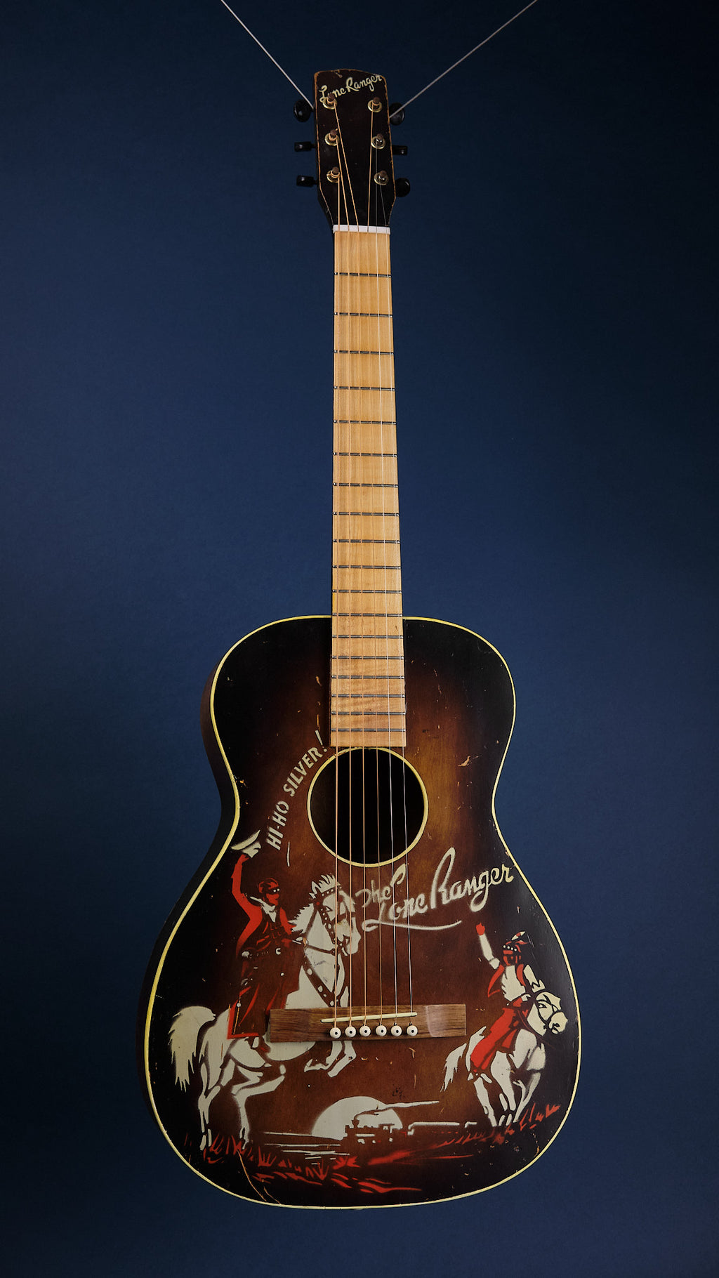 1930s Supertone by Harmony 'Lone Ranger' Parlour Sunburst