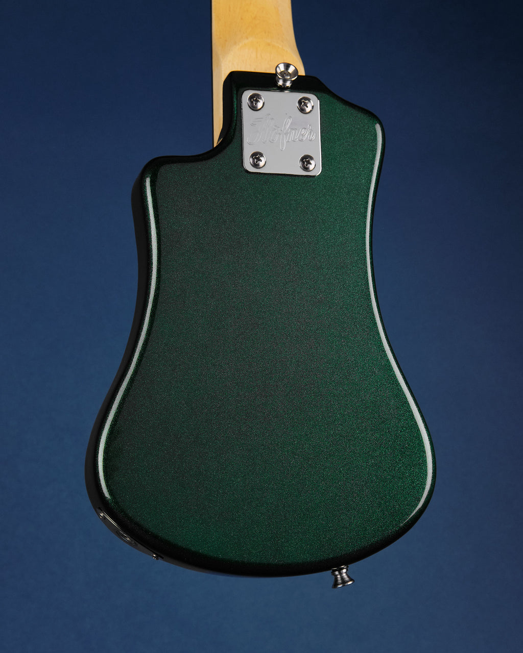 Hofner Shorty Travel Guitar Green Metallic