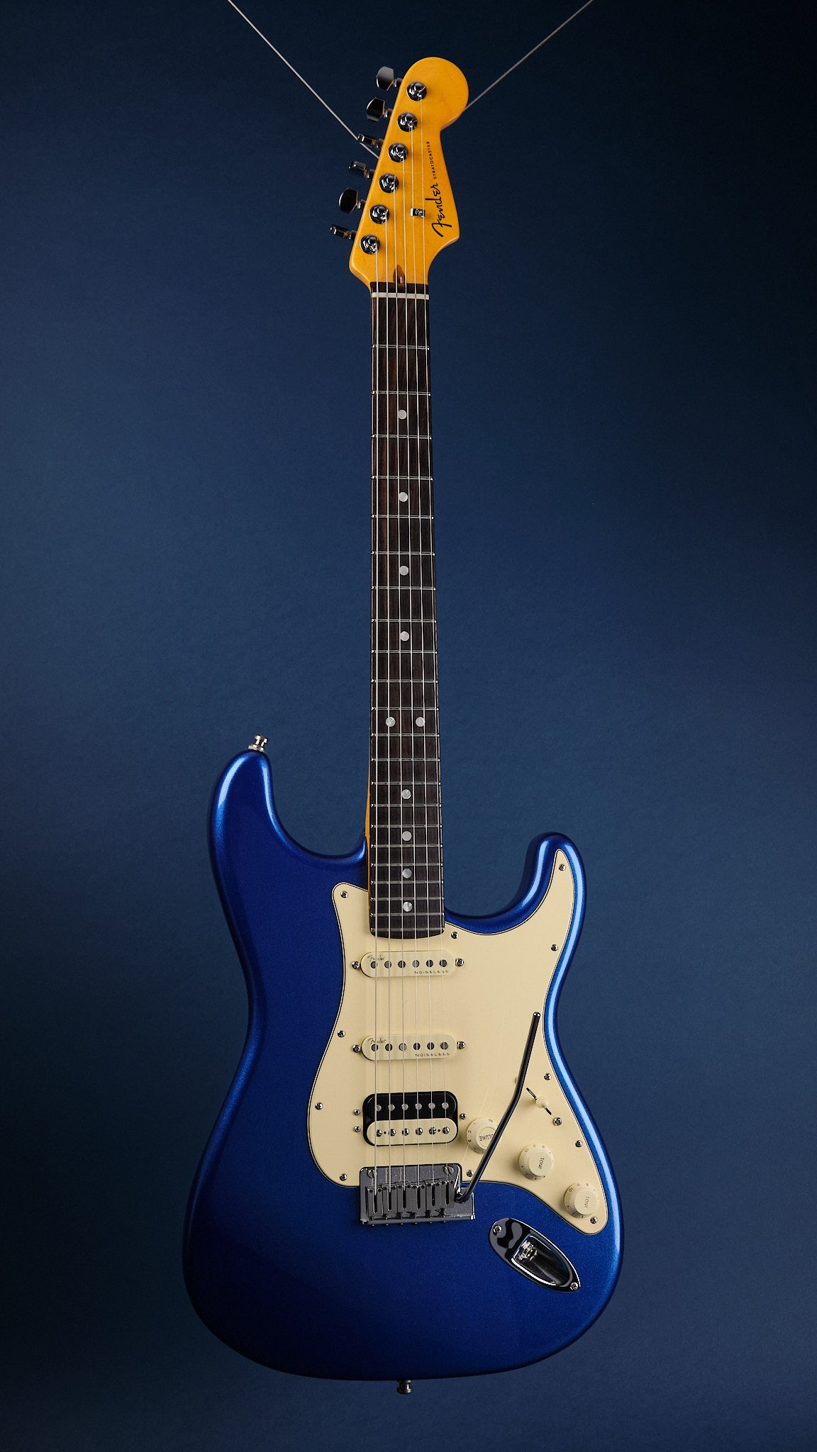 2021 Fender American Ultra Stratocaster HSS Cobra Blue