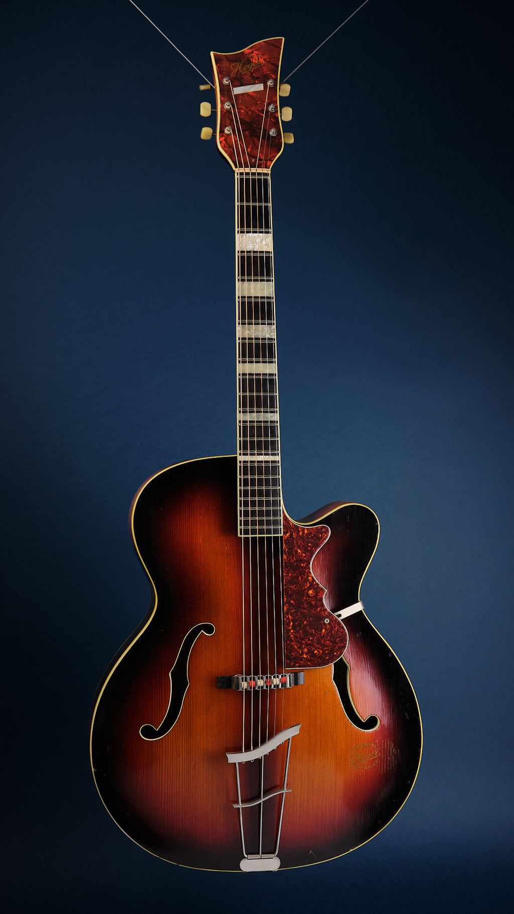 1950s Hoyer Esquire Red Burst