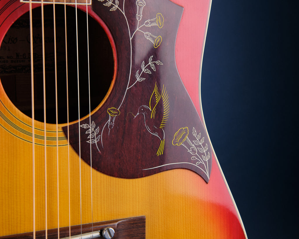 1970s Kiso Suzuki W-65H Dreadnought Sunburst