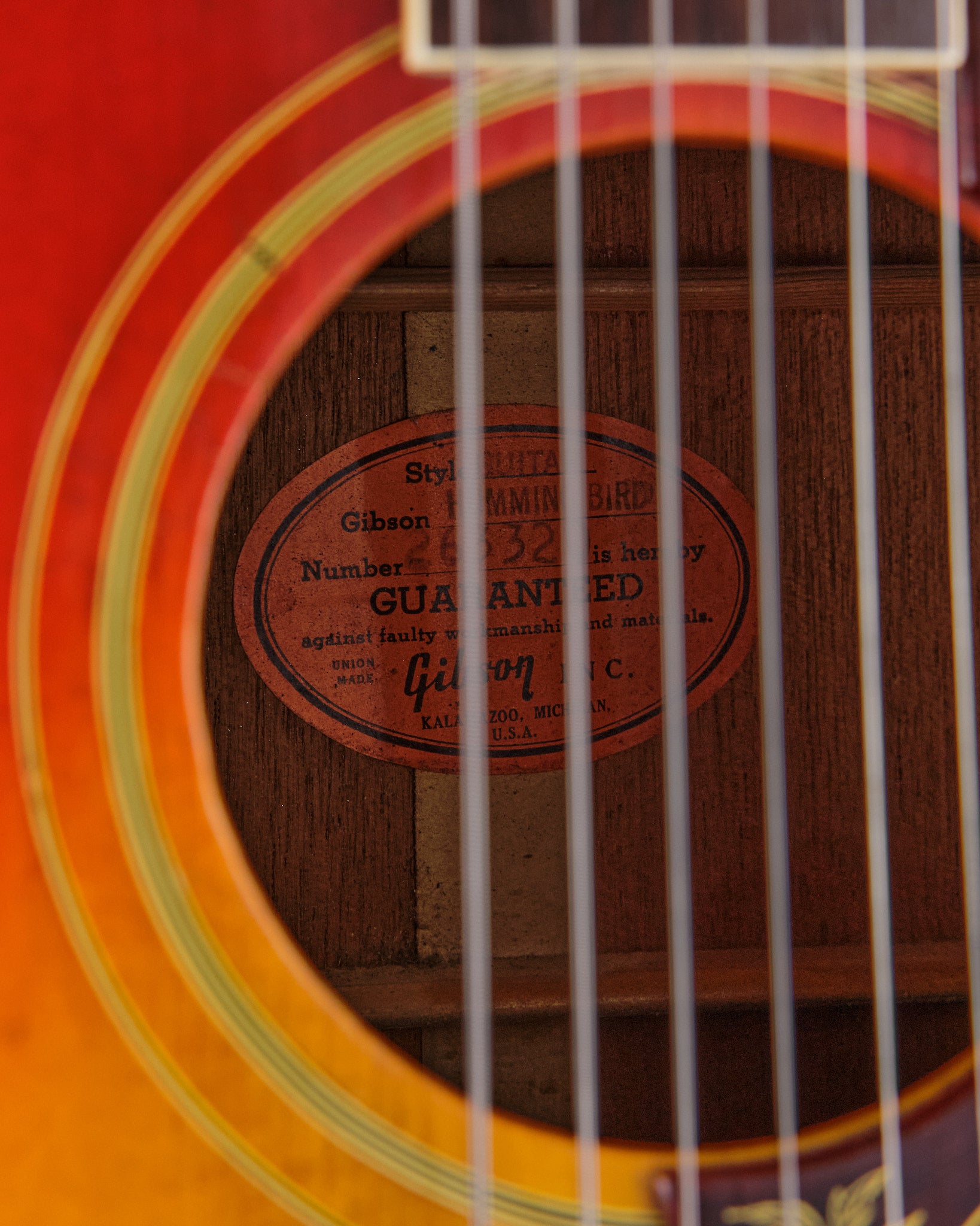 1965 Gibson Hummingbird Sunburst
