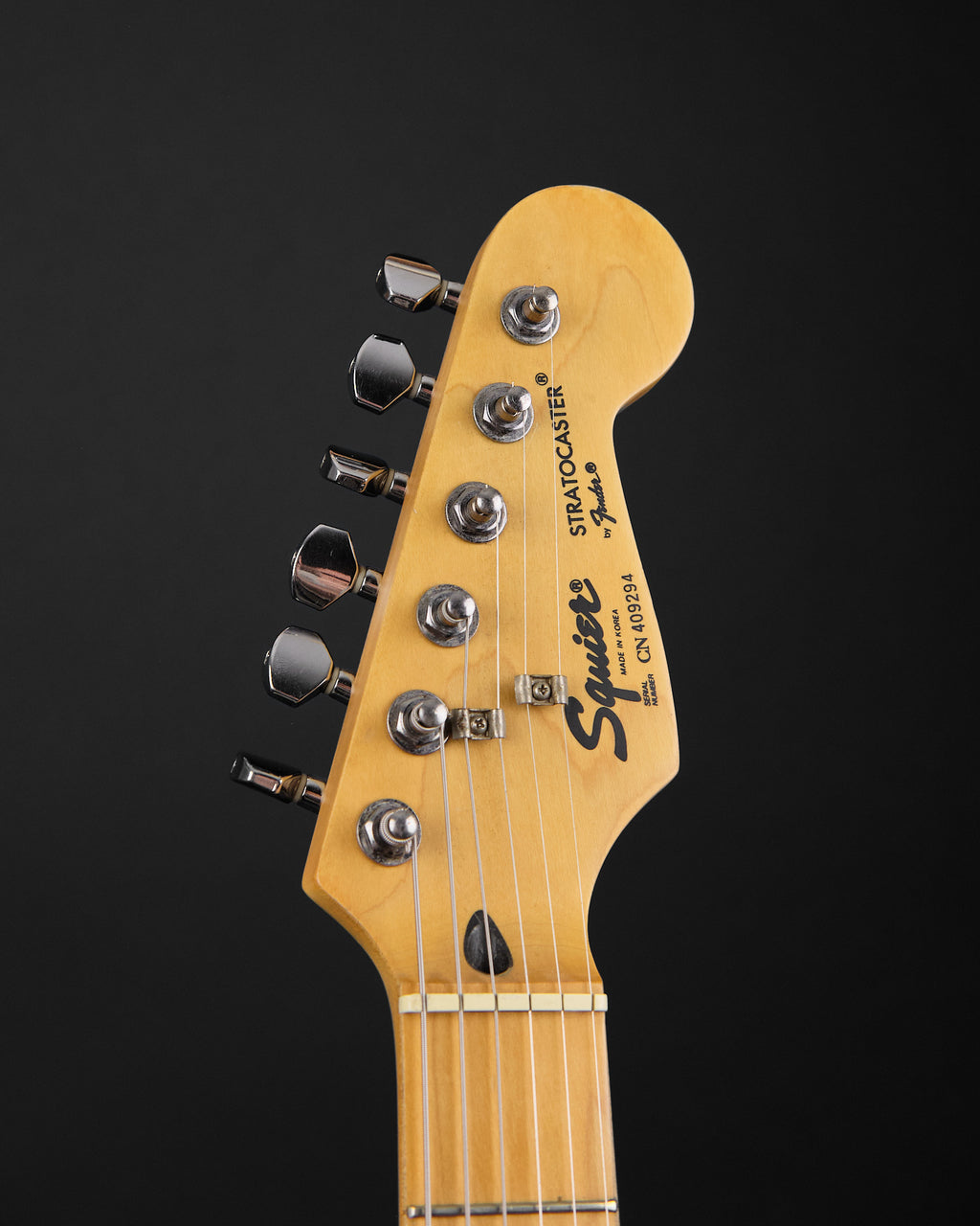 1990s Squier MIK Stratocaster HSS Yellow