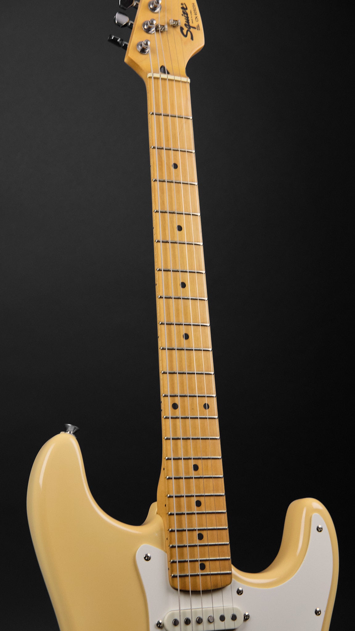 1990s Squier MIK Stratocaster HSS Yellow