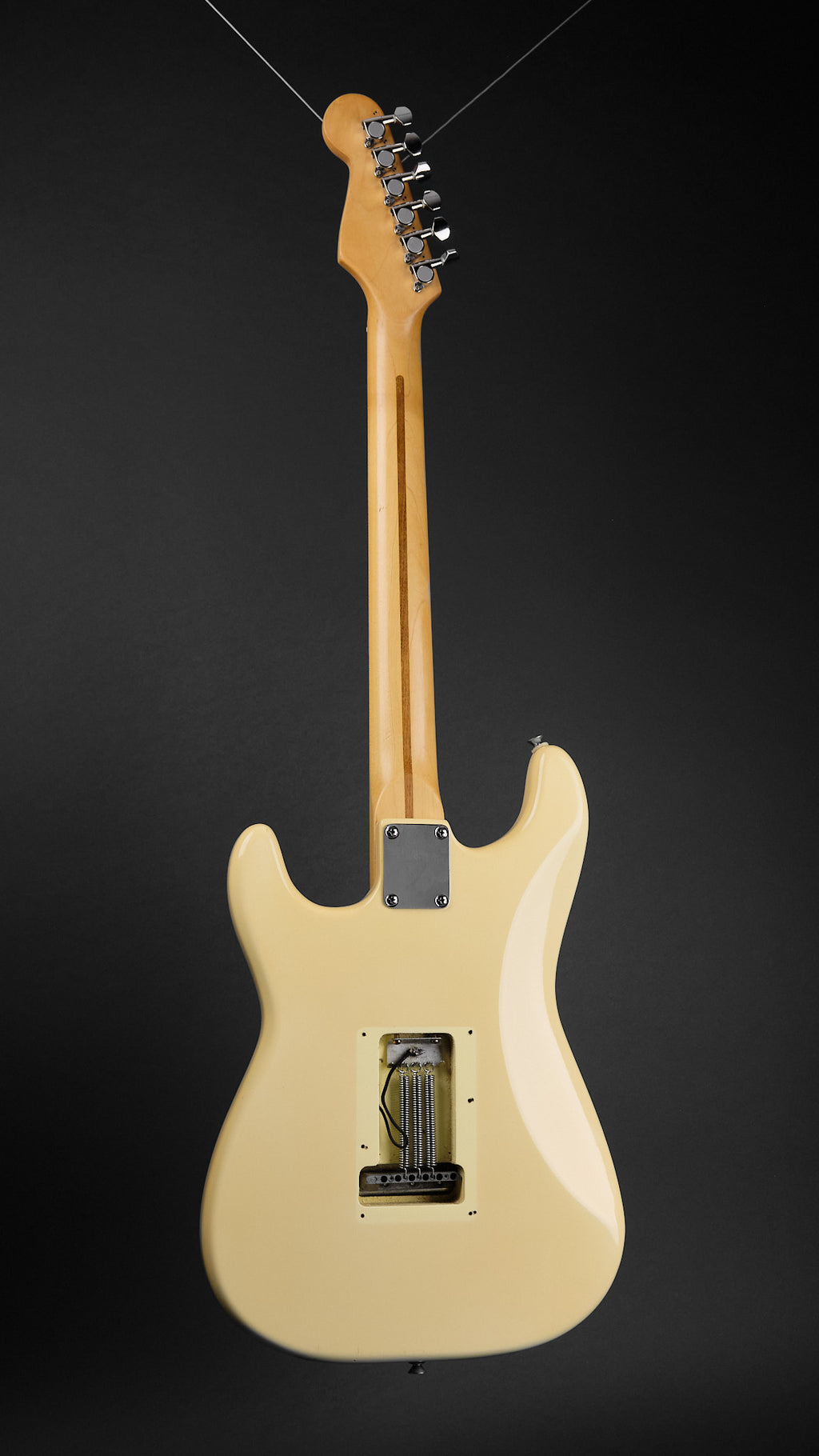 1990s Squier MIK Stratocaster HSS Yellow