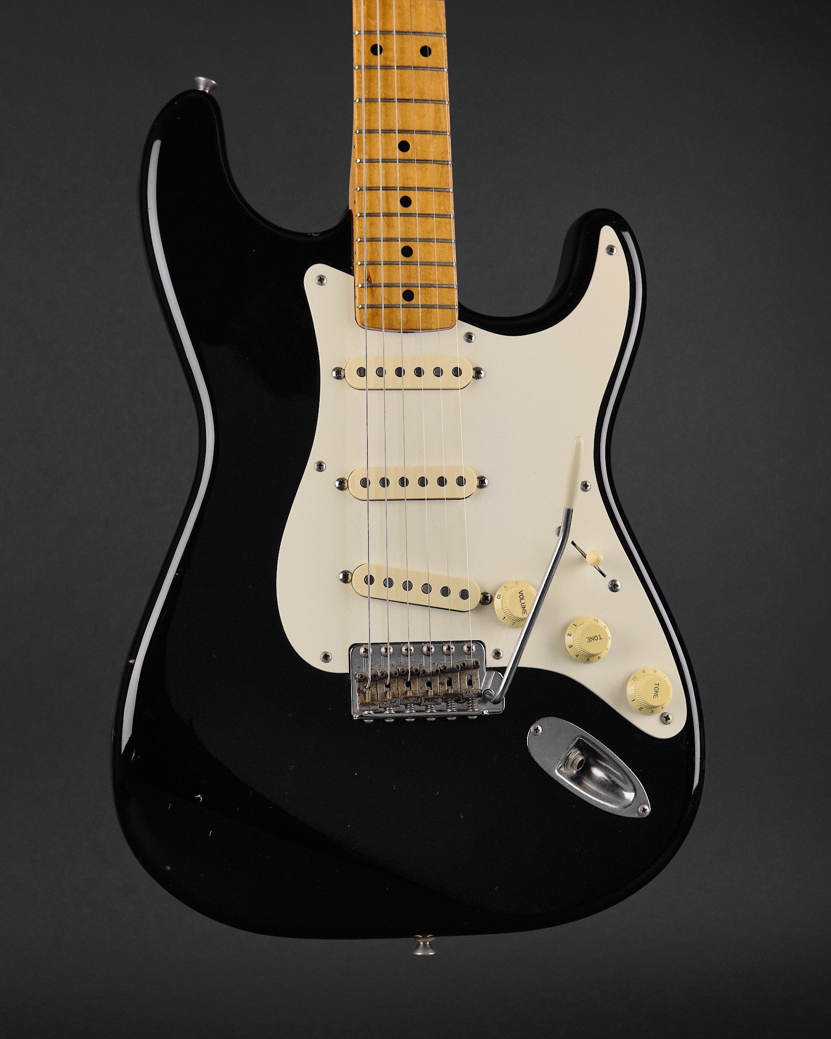 1980s Squier Standard Stratocaster Black