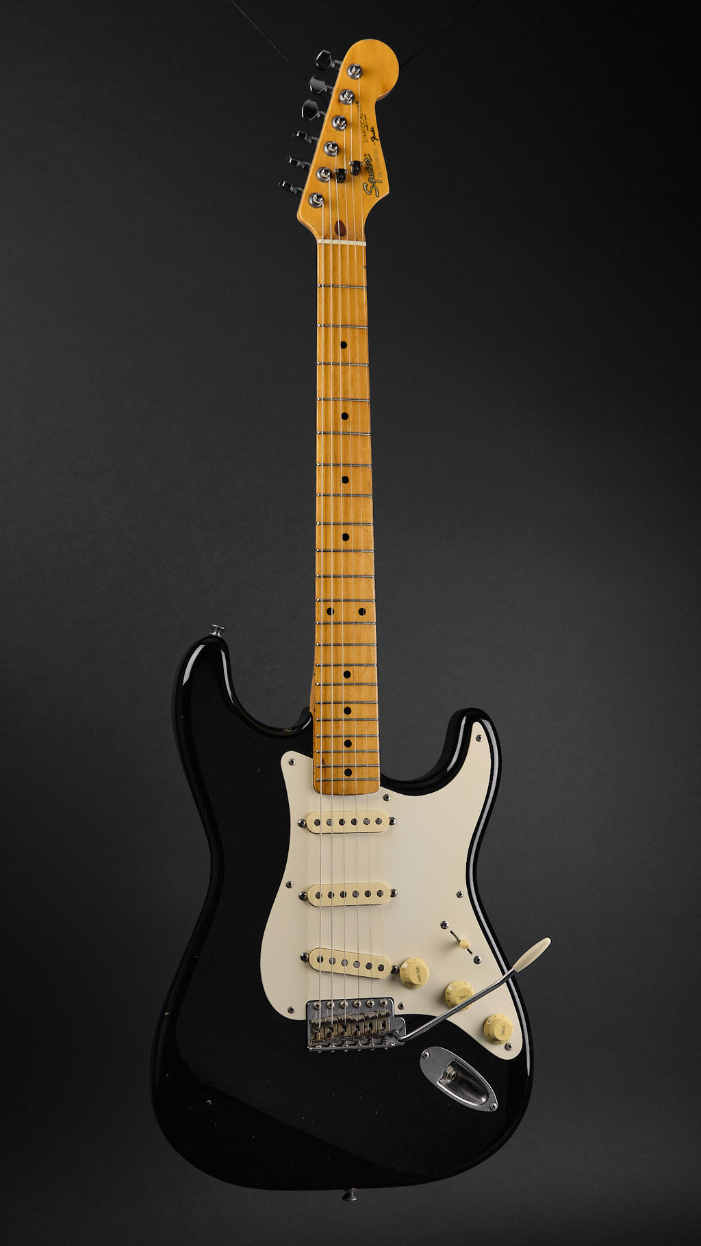 1980s Squier Standard Stratocaster Black