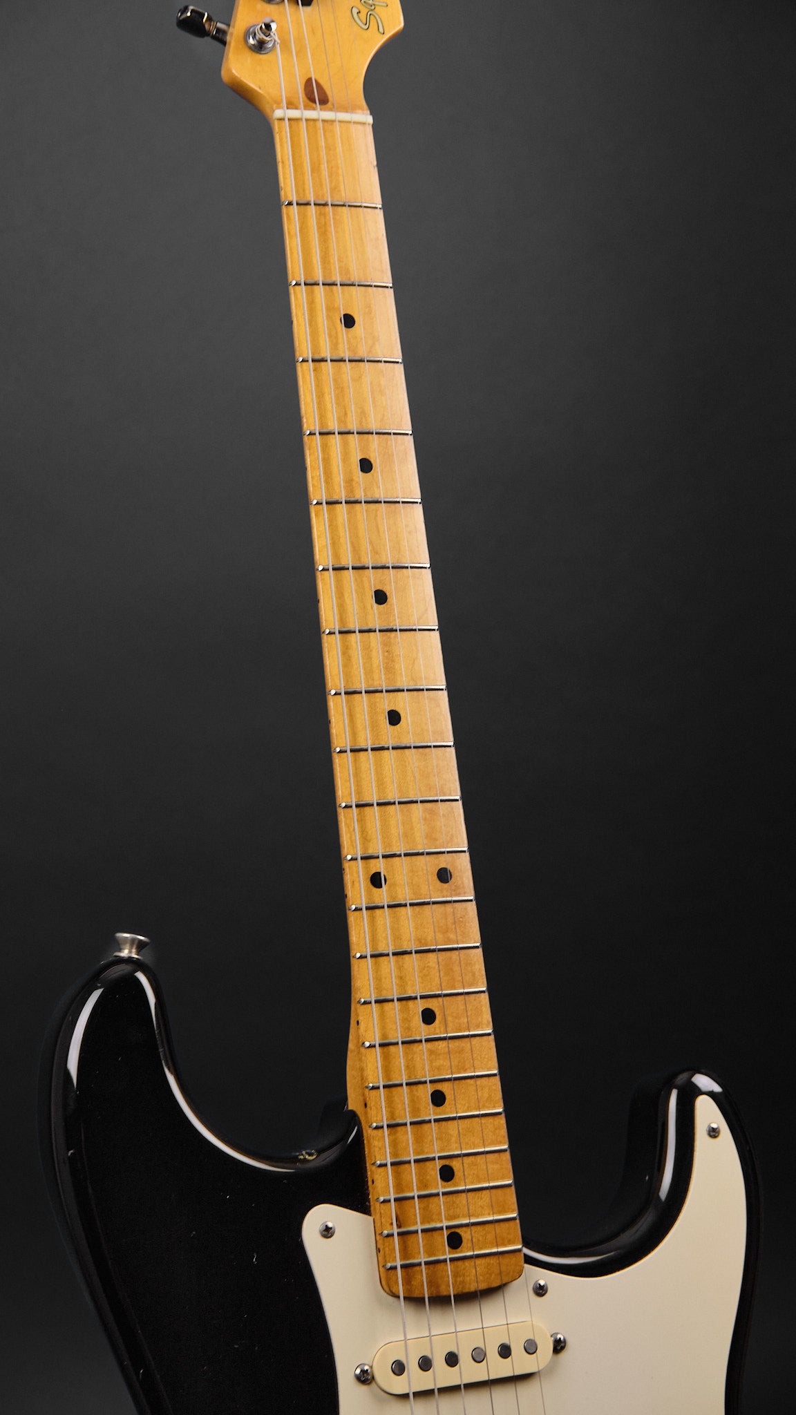 1980s Squier Standard Stratocaster Black