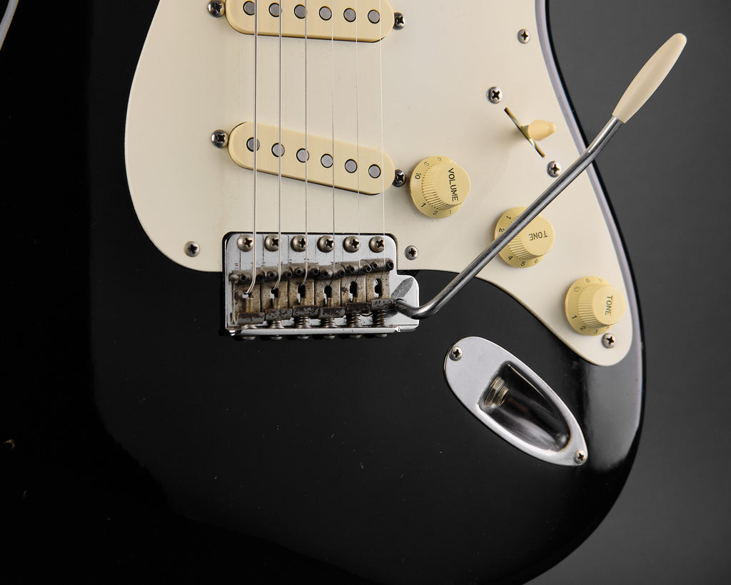 1980s Squier Standard Stratocaster Black