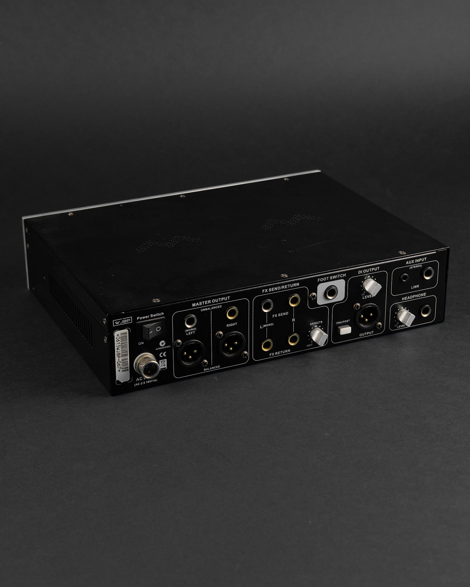 Wayne Jones Audio WJBP Stereo Valve Bass Guitar Pre-Amp DI (Second-Hand)