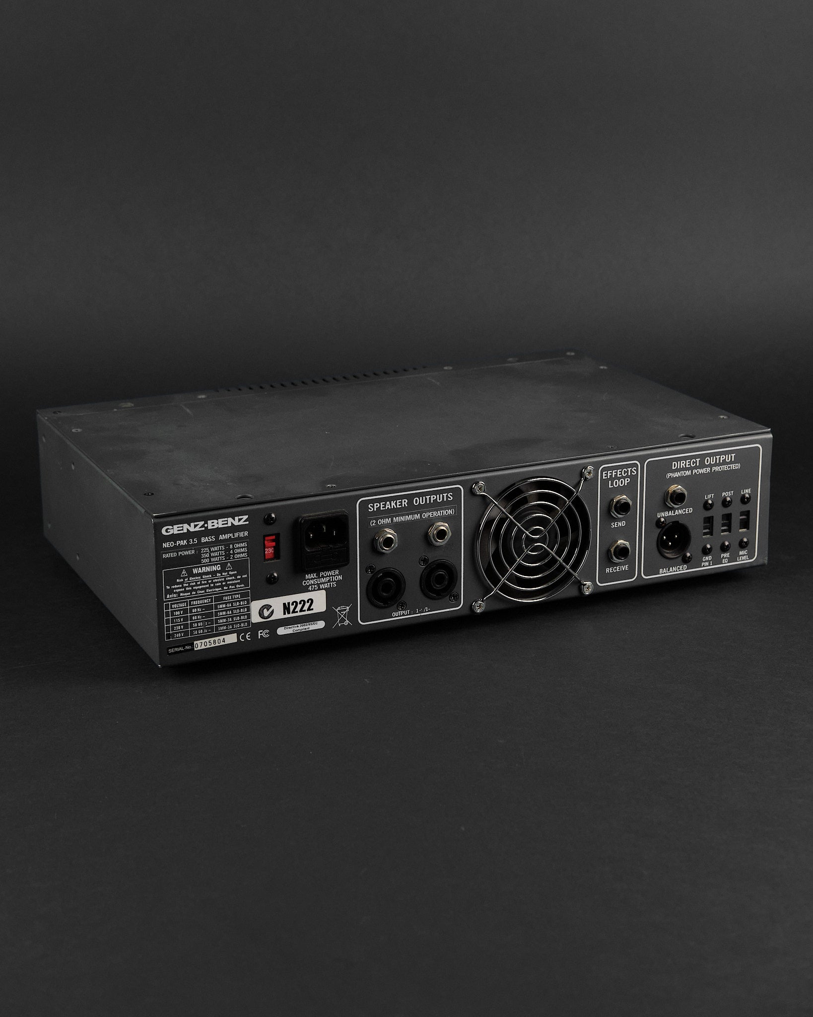 Genz Benz Neo Pak 3.5 Compact Ultralight Bass Head (Second-Hand)