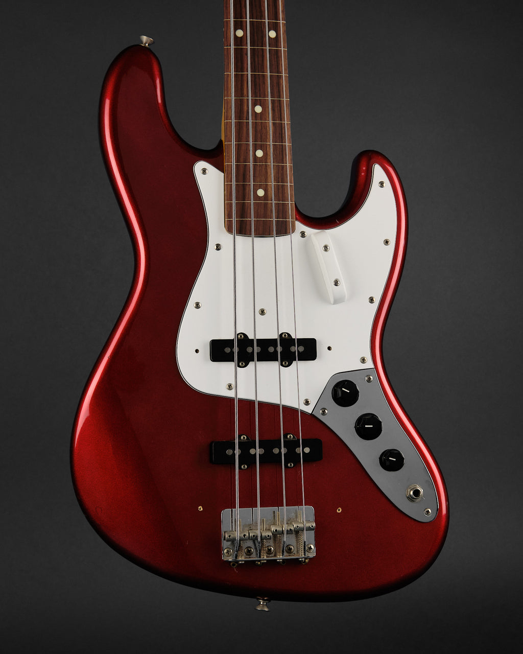 1986 Fender MIJ JB-406 Jazz Bass Candy Apple Red