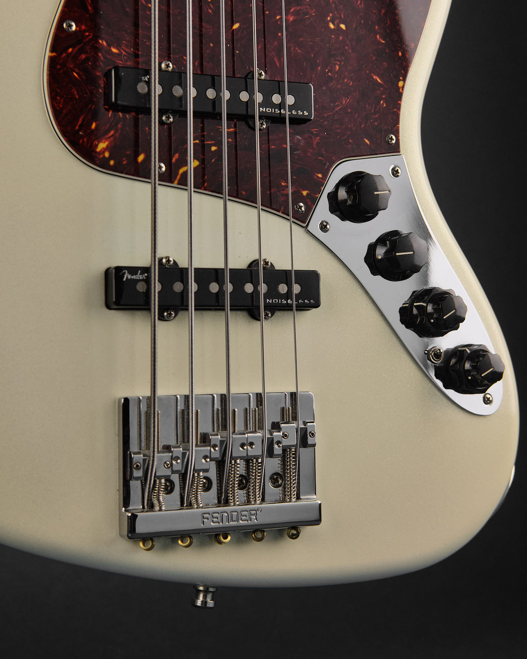 2020 Fender American Ultra Jazz Bass V Arctic Pearl