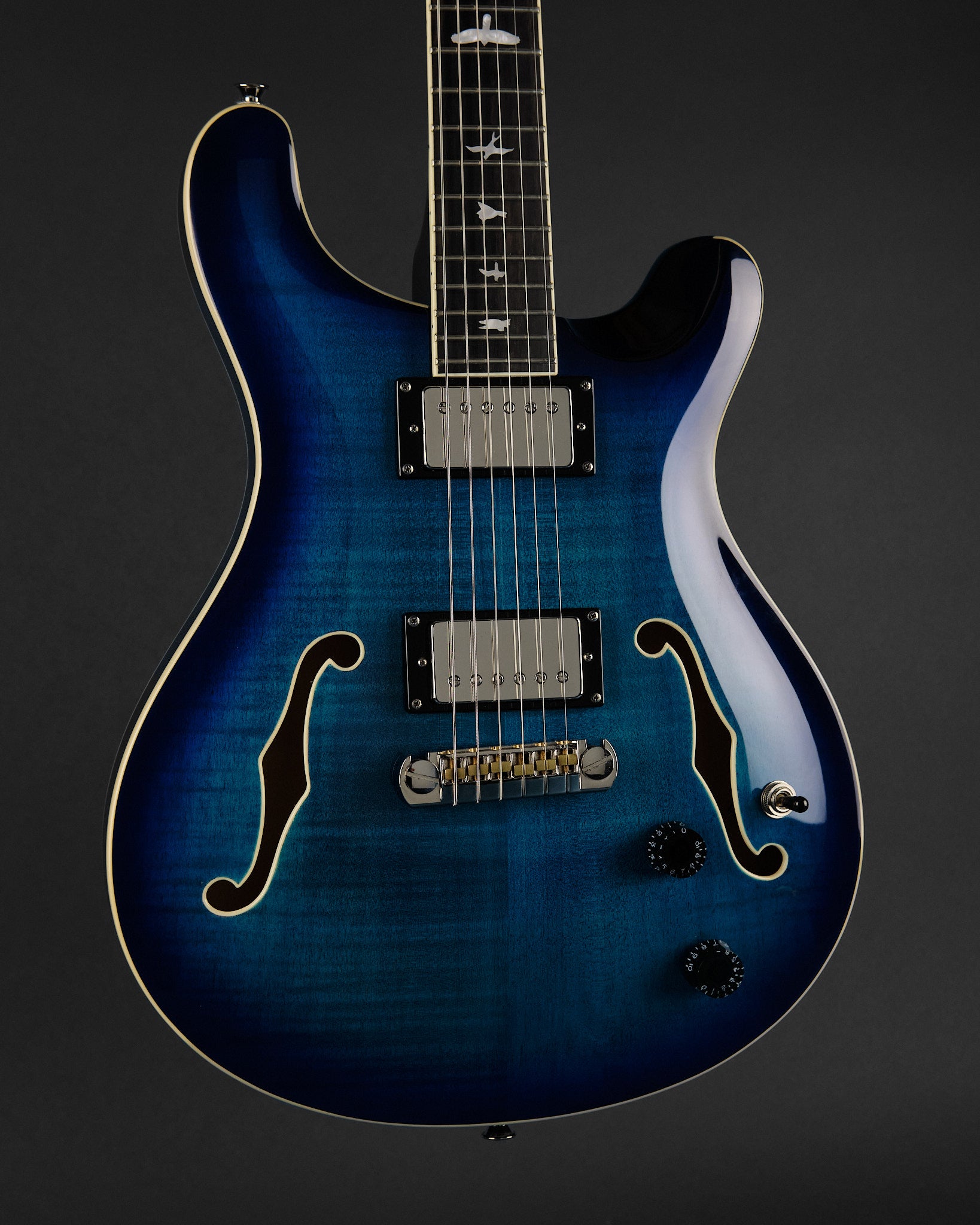 2023 PRS SE Hollowbody II Faded Blue Burst