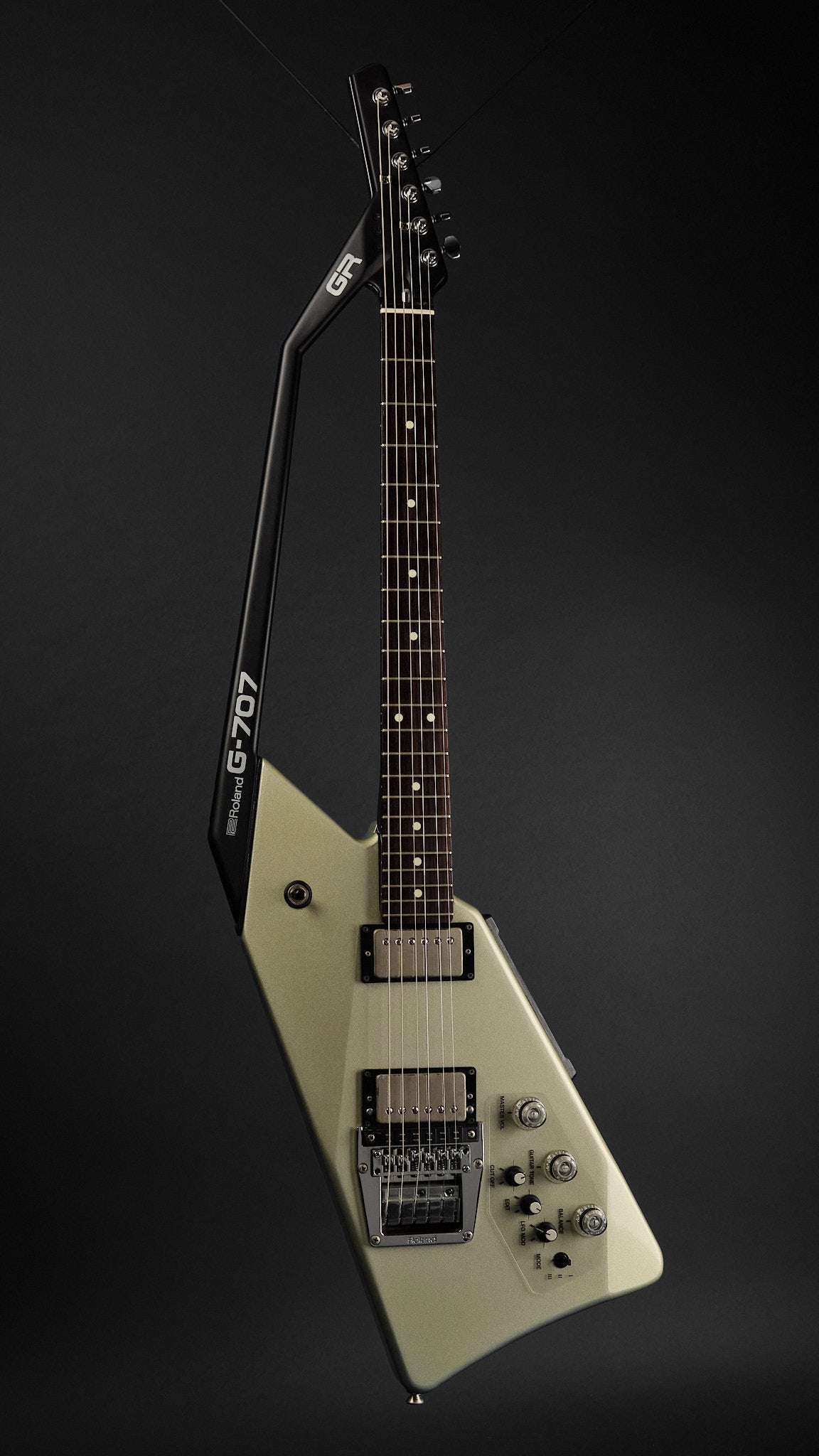 1980s Roland G-707 & GR-700 Guitar Synthesizer Silver