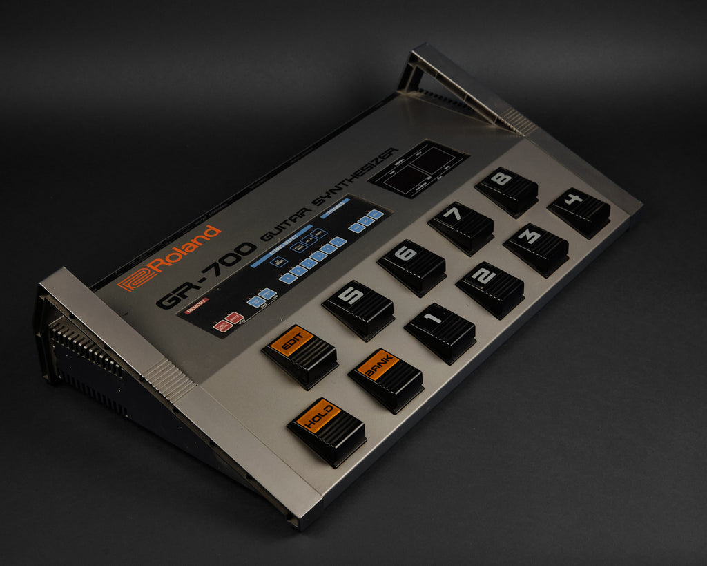 1980s Roland G-707 & GR-700 Guitar Synthesizer Silver