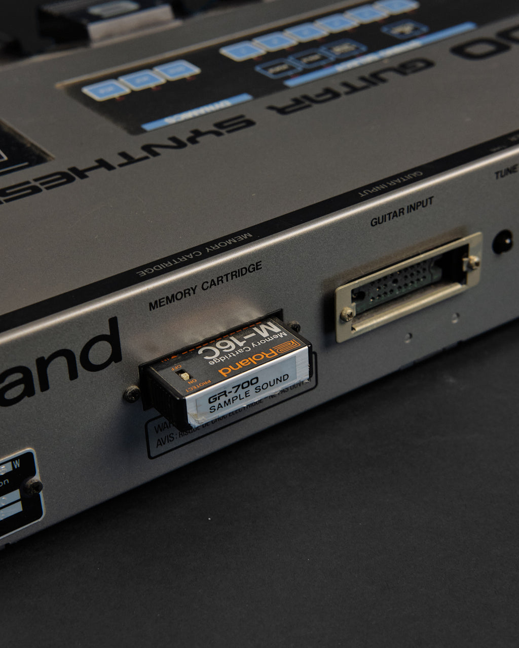 1980s Roland G-707 & GR-700 Guitar Synthesizer Silver