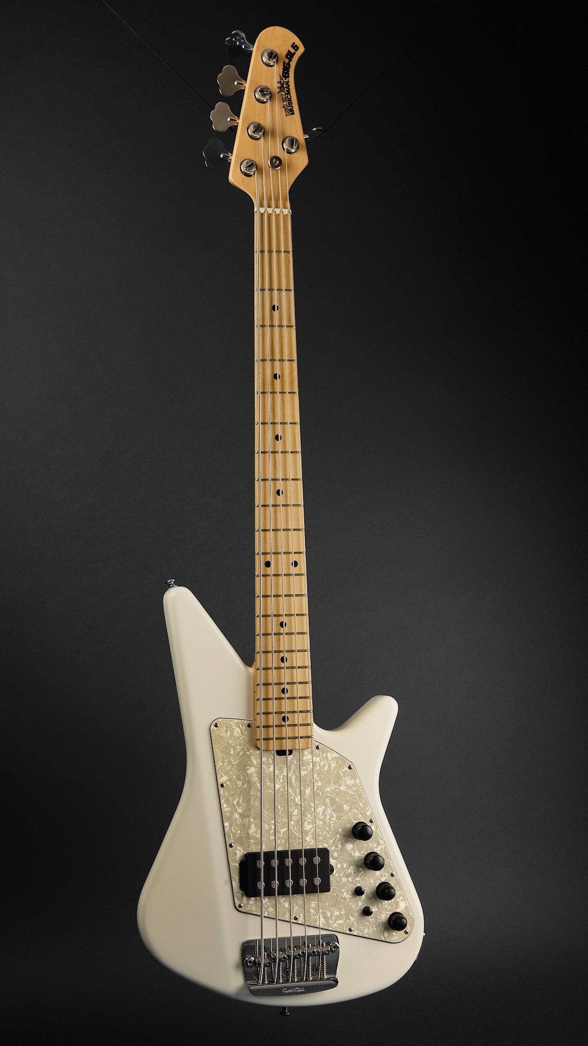 2010 Ernie Ball Music Man Big Al 5 H White Pearl