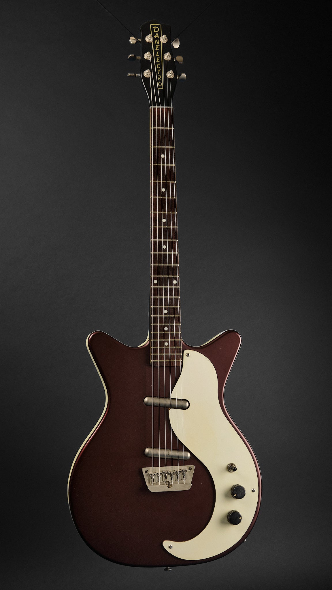 2000s Danelectro DC59 Burgundy Metallic