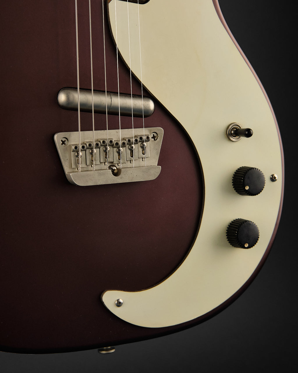 2000s Danelectro DC59 Burgundy Metallic