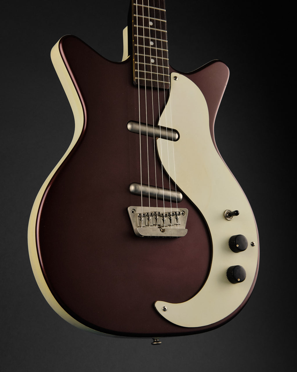2000s Danelectro DC59 Burgundy Metallic
