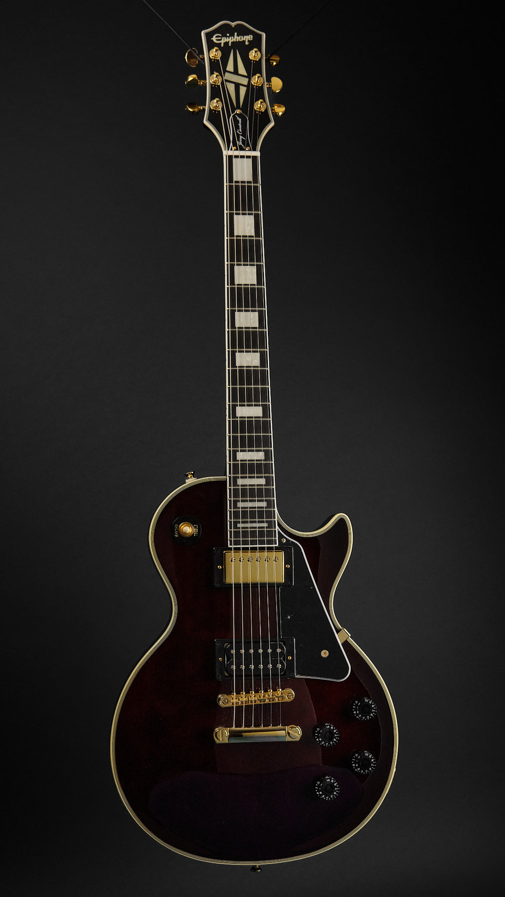 2022 Epiphone Jerry Cantrell 'Wino' Les Paul Custom Wine Red