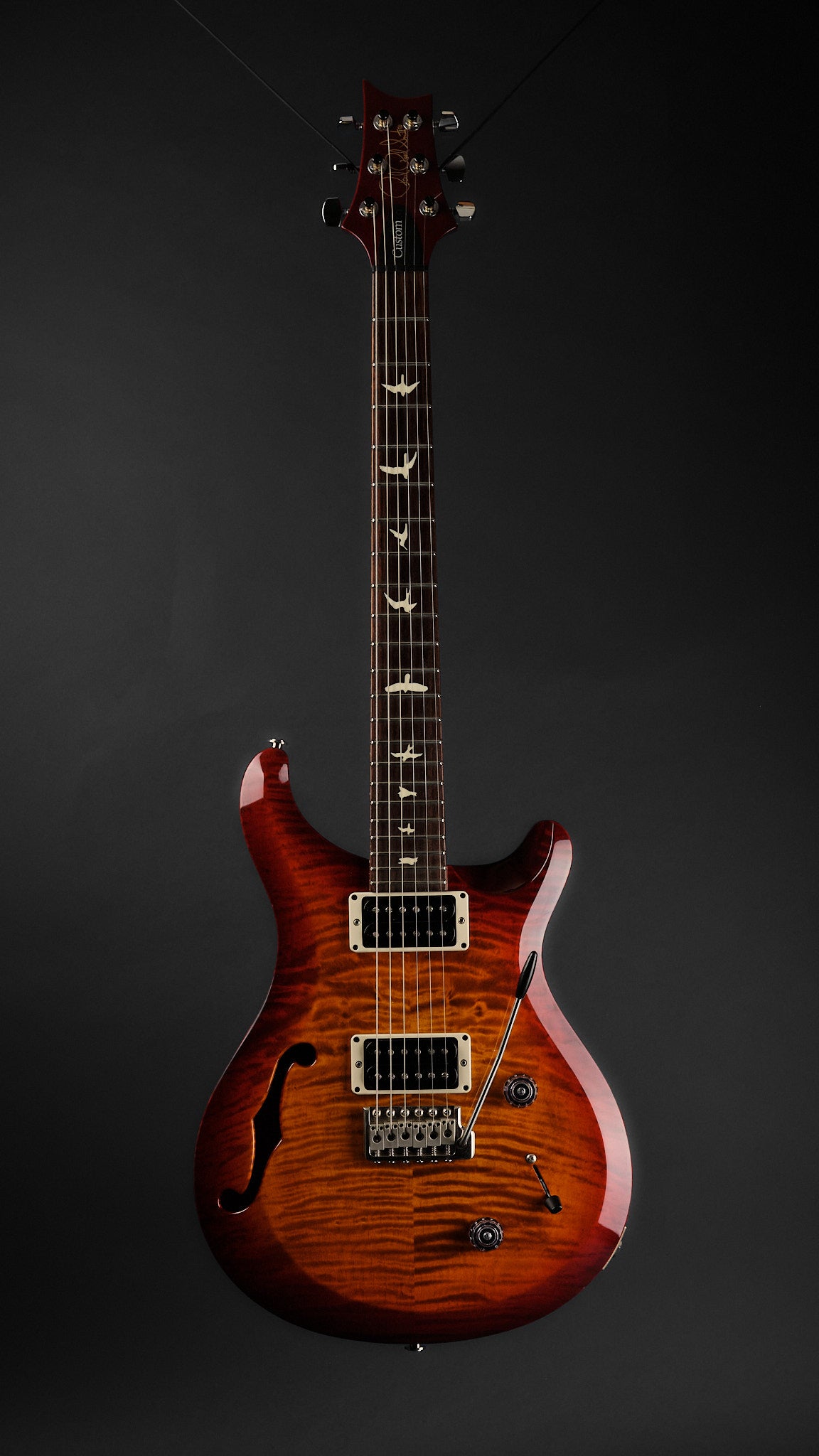 2020 PRS S2 Custom 22 Semi-Hollow Dark Cherry Sunburst