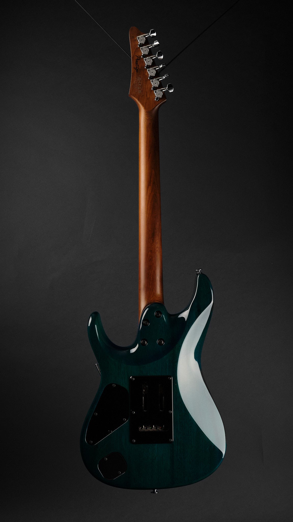 2022 Ibanez MM1 Prestige Martin Miller Signature Transparent Aqua Blue