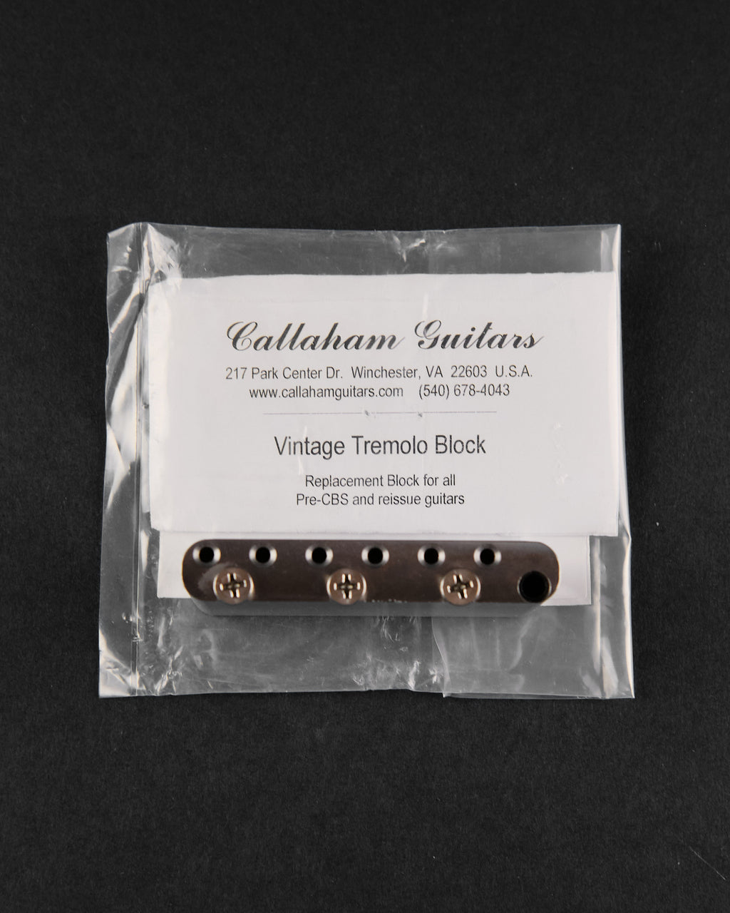 Callaham Guitars Vintage Tremolo Block (Second-Hand)
