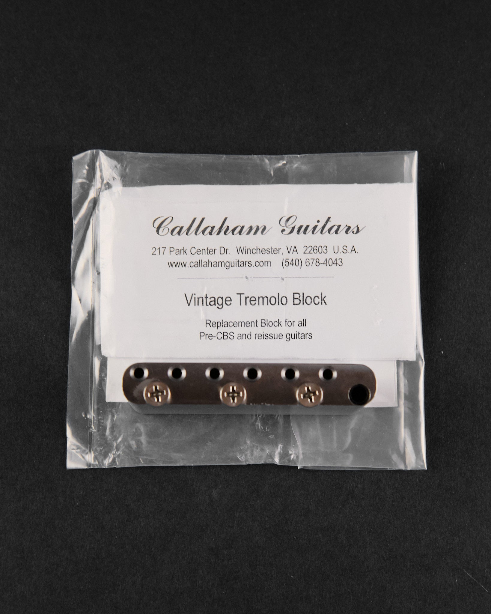 Callaham Guitars Vintage Tremolo Block (Second-Hand)