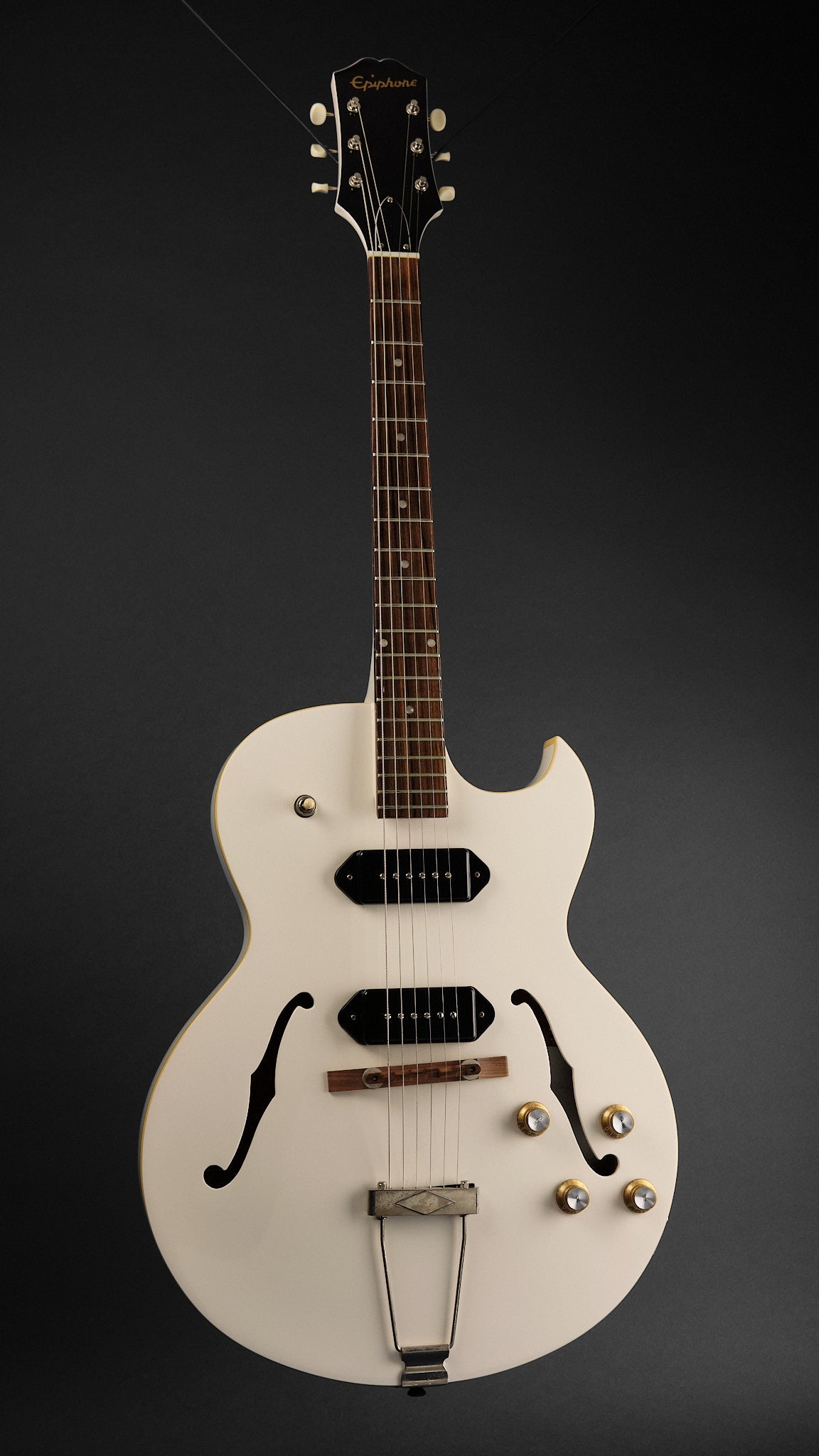 2019 Epiphone George Thorogood Signature White Fang ED-125 TDC Bone White