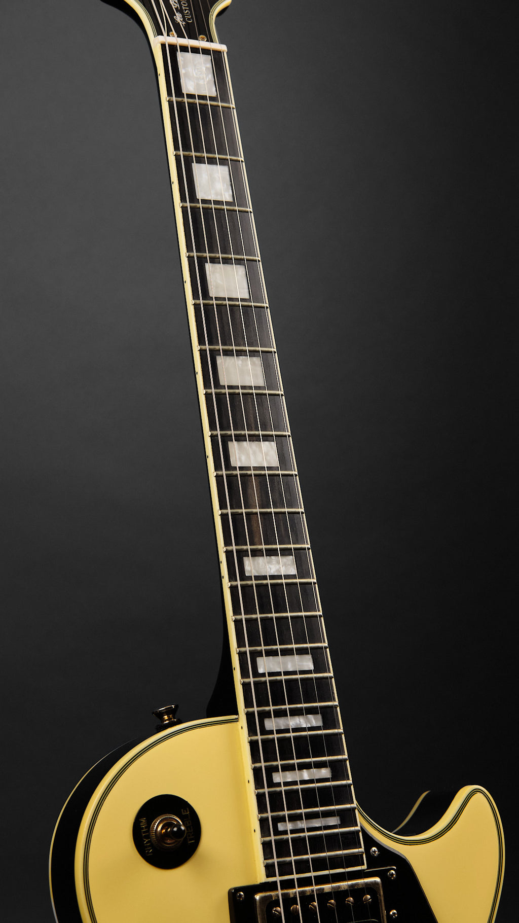 2012 Epiphone Les Paul Custom Blackback Antique Ivory