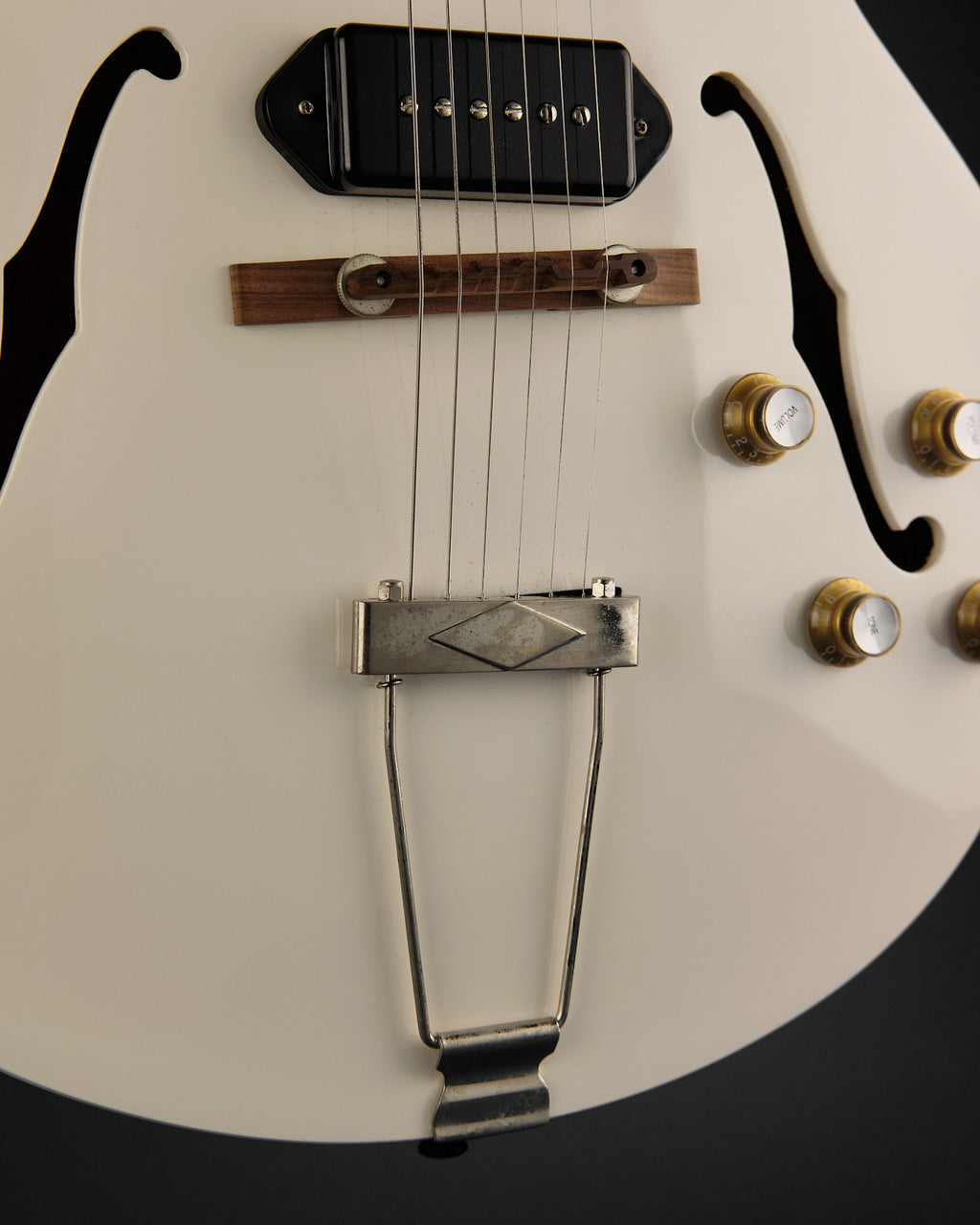 2019 Epiphone George Thorogood Signature White Fang ED-125 TDC Bone White