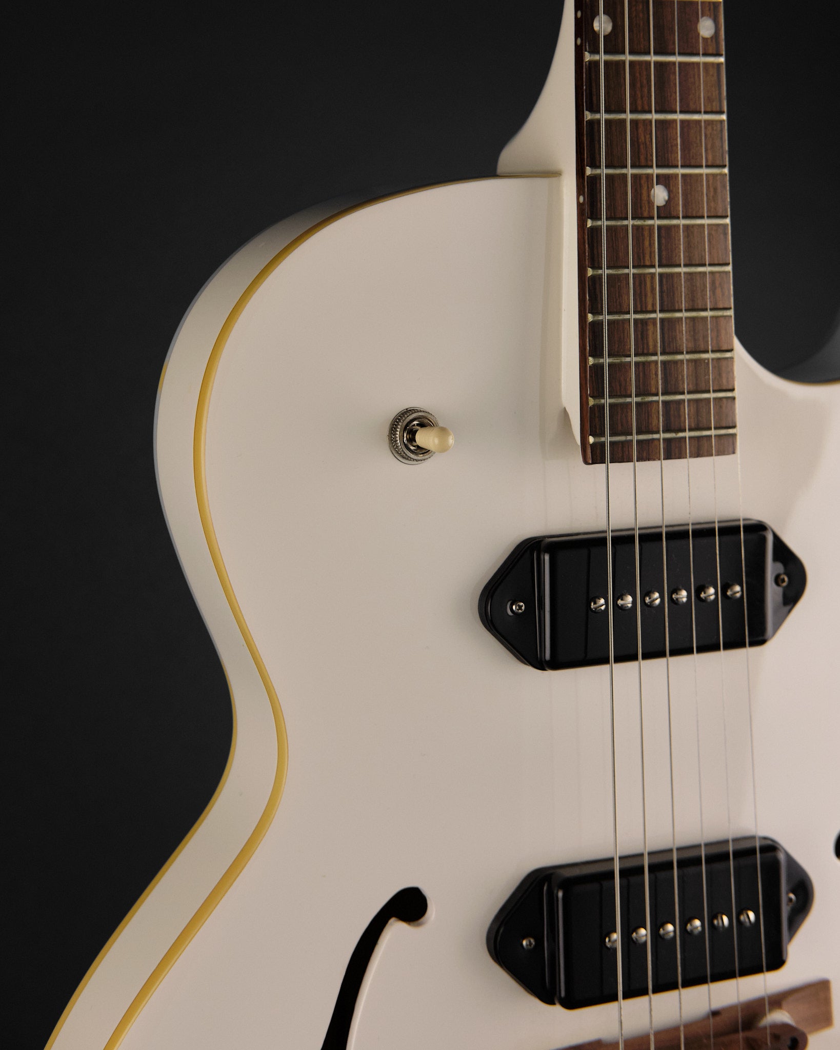 2019 Epiphone George Thorogood Signature White Fang ED-125 TDC Bone White
