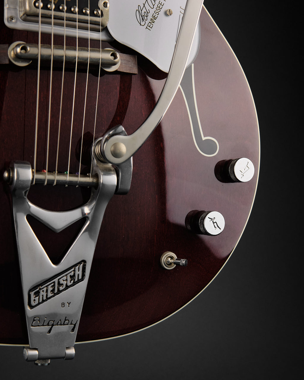2006 Gretsch G6119-1962 HT Chet Atkins Tennessee Rose Burgundy Stain