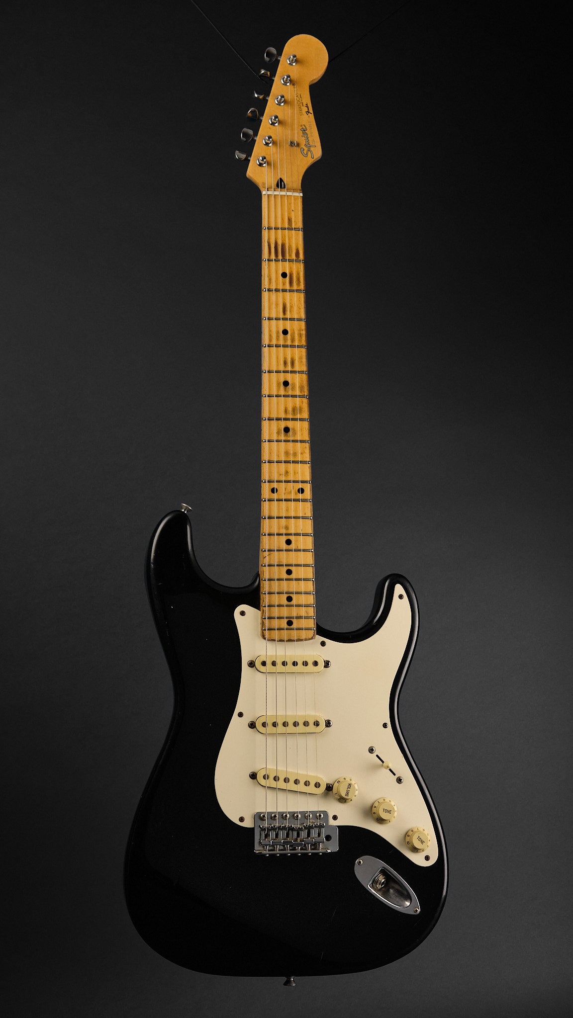 1990s Squier MIJ Standard Stratocaster Black